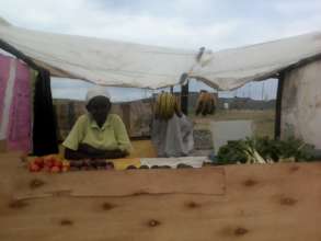 Jedida at her newly established business