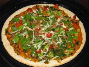 Pizza with Moringa