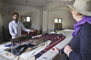 Juned hosts in his Ajrakh studio