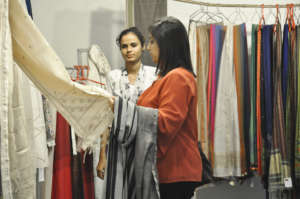 Taraben at exhibition in Chennai