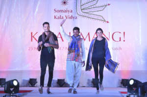 Miteshbhai walks the fashion show ramp