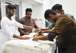 Ajrakh 2018 students sampling new layouts