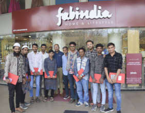 Men's class at Fab India for market orientation