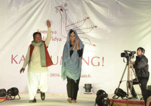 Poonambhai walks the Kala Umang ramp