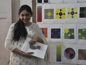 Talkishben during her final presentation