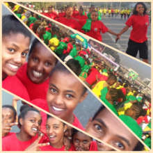 Running in #IWD2017 Celebration in Ethiopia