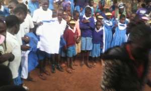 Students Receiving Uniforms