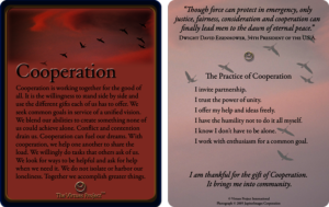 "I work with enthusiasm for a common goal".