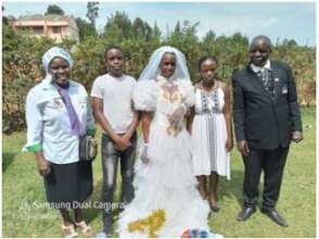 Couple at their second wedding
