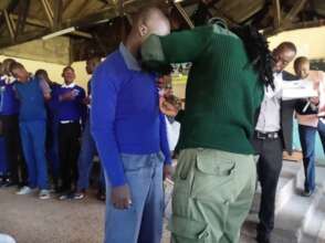 Virtues Training with the boys (inmates) at the Bo