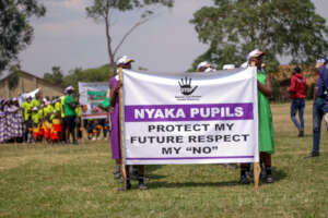 Students At The Annual Walk Against SGBV