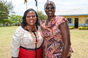 Headmistress and Emily Otali