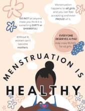 Menstruation poster for schools