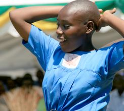 Dancing Girl at Kasiisi Primary School