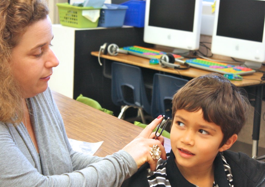 Sound is vibrations: tuning fork