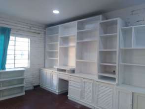 Shelves with reclaimed wood