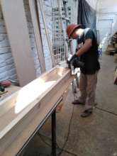 Making of computer lab tables by founder Adarley