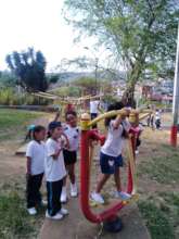 PE class at the community park