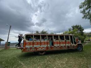 La Chiva- a traditional transportation in Colombia