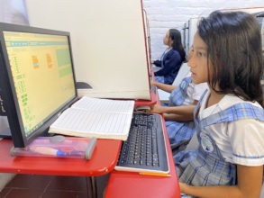 Our girls enjoy coding