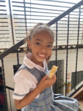 Gabriela is now in fourth grade. Time flies!