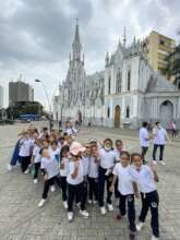 La Ermita church, second graders touring Cali