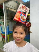 Second grader and her crazy hair