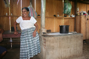 Stove beneficiary shows off her new stove!