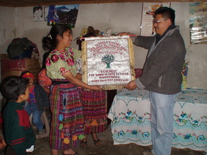 A banner of thanks presented to EcoLogic staff