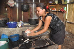 Making tortillas in Guatemala