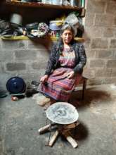Old way of cooking with open flame