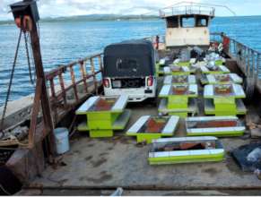 Delivery of 36 Chispa stoves