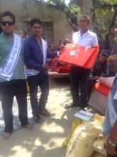 supporting for earthquake victims