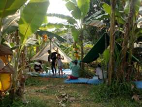 camping in our garden :)