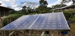 New solar panel to generate power for the pumps.
