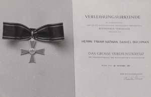 Buchman Order of Merit, Germany 1952