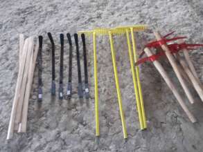 Hand tools for gardening needed.