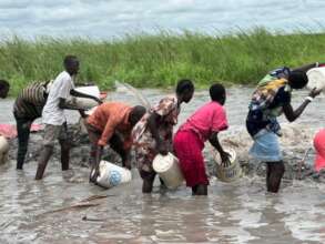 Villagers in South Sudan respond to the floods.