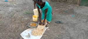 Preparing a family meal