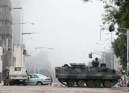 A peaceful coup d'etat, as tanks rolls into Harare