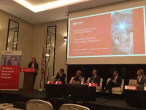 Liliana Busuioc speaking at USAID's Project Launch