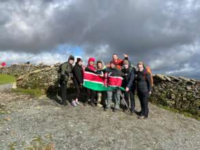 Rebecca and colleagues in the Three Peak Challenge