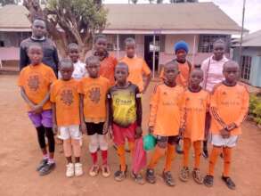 Pupils entering Regional Football Competition