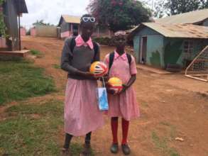 County Level players Esther and Caroline