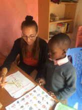 Tatjana and a Grade 2 pupil