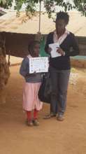 Nancy receiving her award