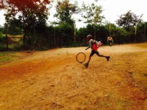 Playing with a tyre