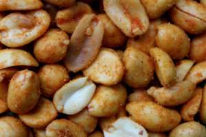 Peanuts high in salt