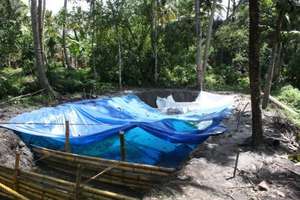 Rainwater harvesting system construction