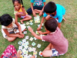 Learning the alphabet with cards
